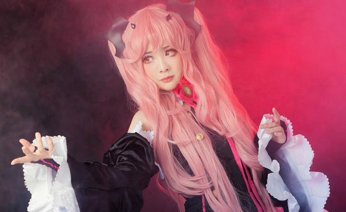终结的炽天使cosplay,克鲁鲁和柊真昼甜美不