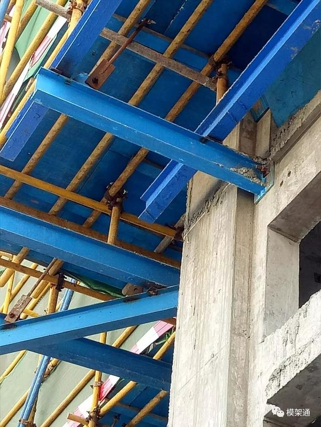 高层建筑采用这种悬挑架:每根悬挑钢梁只要1.3米,可节省176元|悬挑|型钢|工字钢|支座|螺栓_新浪新闻