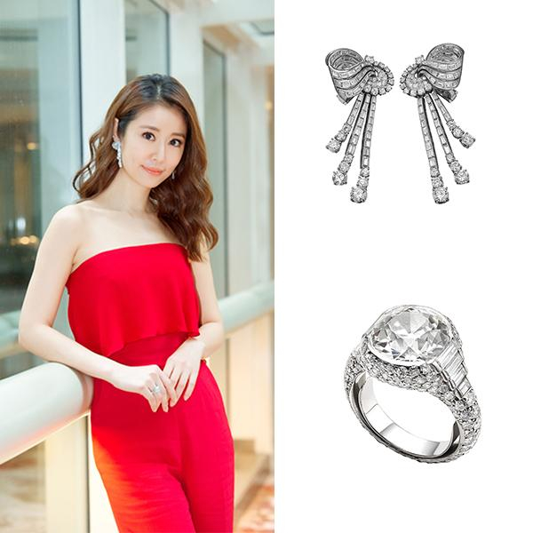 林心如是有多爱抹胸服,手上的大钻戒真的好适合做婚戒