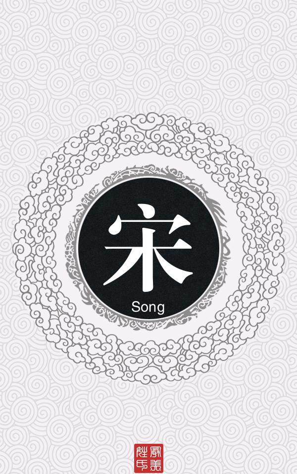 自制姓氏壁纸第四版祥云图案姓氏图夏转轮回转瞬即逝