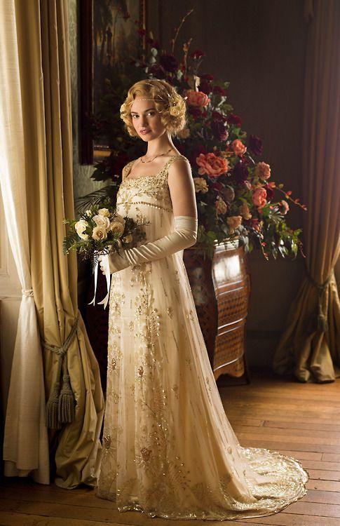Lady Rose的结婚礼服|礼服|唐顿庄园|服装设计师_新浪新闻