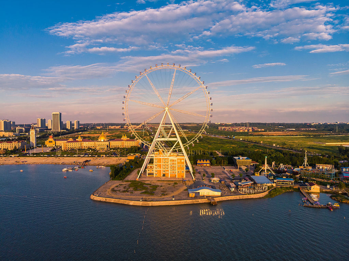 江苏宿迁:骆马湖摩天轮