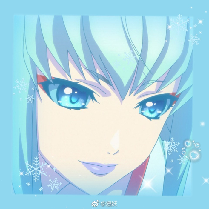 谢谢77动漫头像 女漫 蓝色系 雪公主《八犬传》雪姬 77原图关注并
