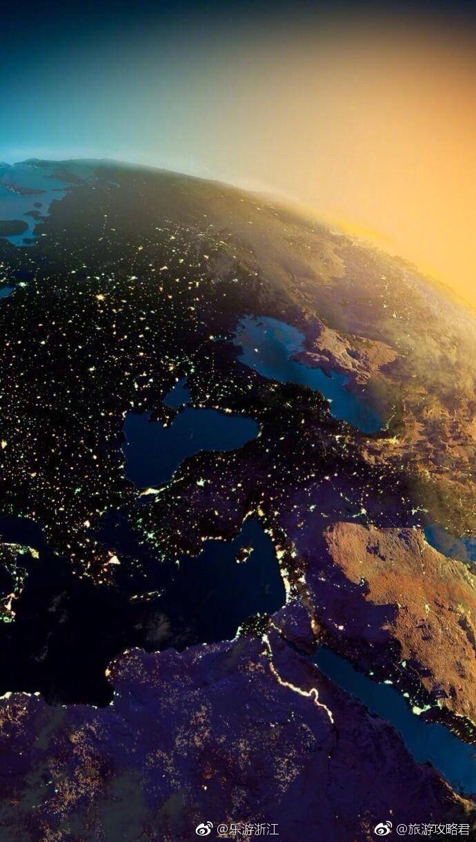 NASA航拍到的地球各地夜景,夜光璀璨!