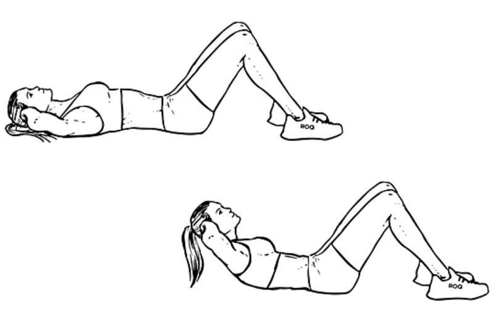 卷腹对塑形有一定作用