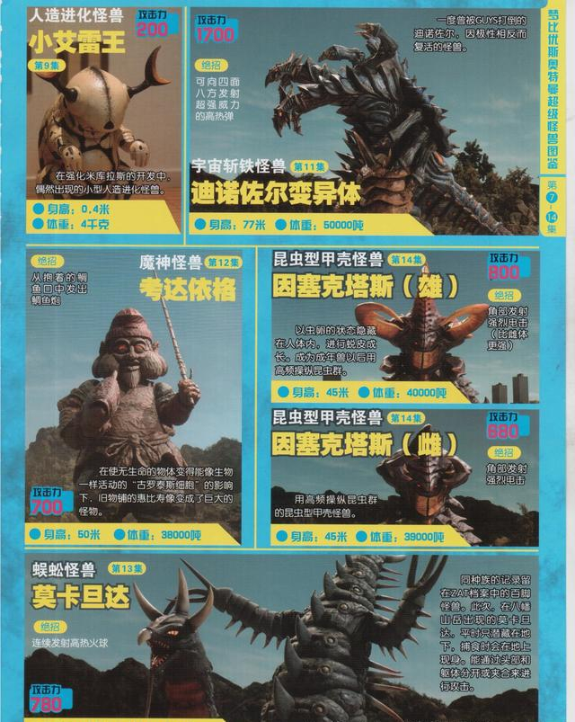 梦比优斯奥特曼怪兽大图鉴