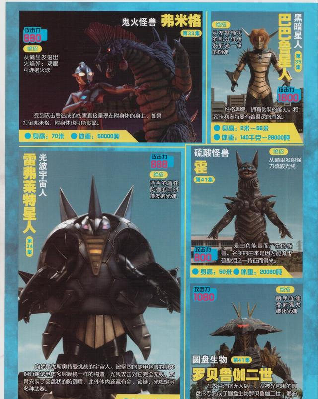 梦比优斯奥特曼怪兽大图鉴