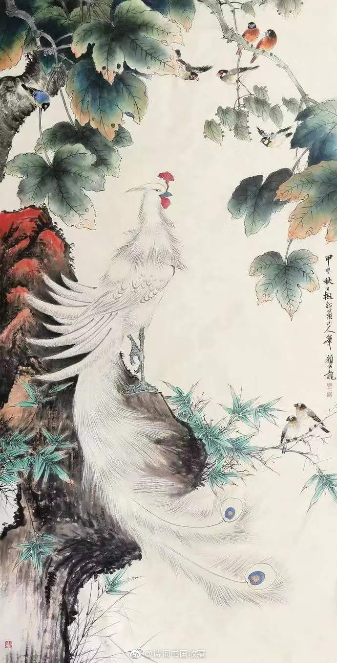 颜伯龙 花鳥圖 颜伯龙花鸟精品欣赏