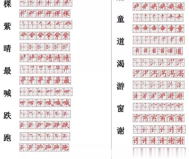 语文老师整理：560个小学常用汉字笔画笔顺表！小学阶段多练习！|_新浪新闻