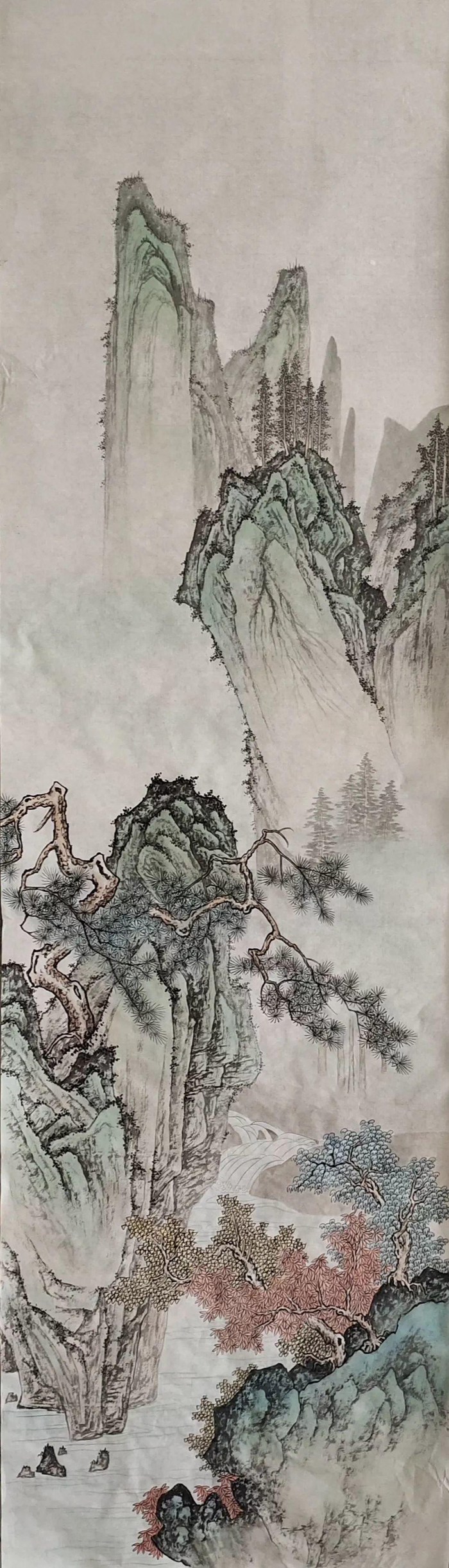 工笔山水画在线条和色彩运用上,需要把握哪些内容?