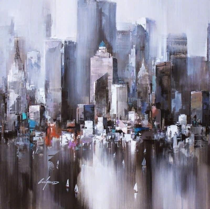 现代绘画艺术 | 纽约印象 | Wilfred Lang...|绘画_新浪新闻