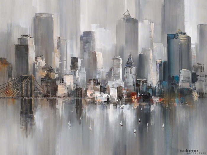 现代绘画艺术 | 纽约印象 | Wilfred Lang...|绘画_新浪新闻
