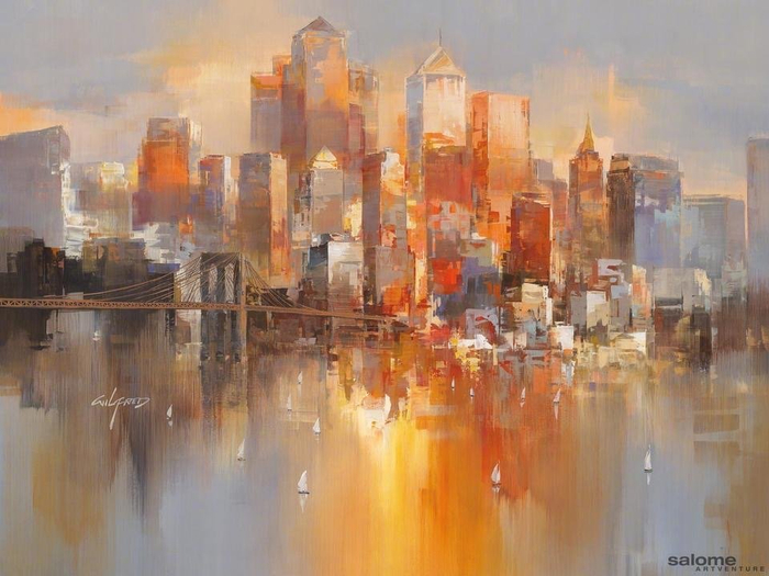 现代绘画艺术 | 纽约印象 | Wilfred Lang...|绘画_新浪新闻
