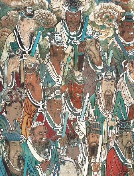 《永乐宫壁画朝元图全图》