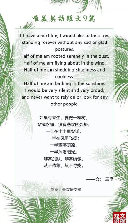 英语美文|短文|英语|美文_新浪新闻
