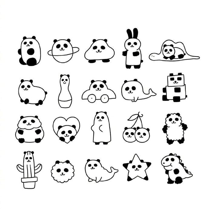 超可爱简笔画，家里有小朋友的来get一下！🙆