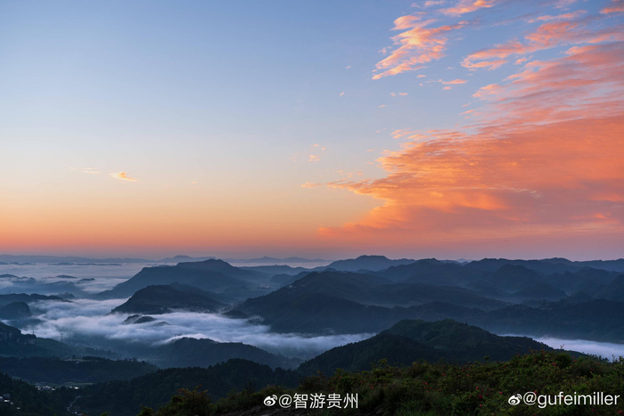 凌晨到清晨的花溪高坡，云海，星空，气辉，朝霞_新浪新闻