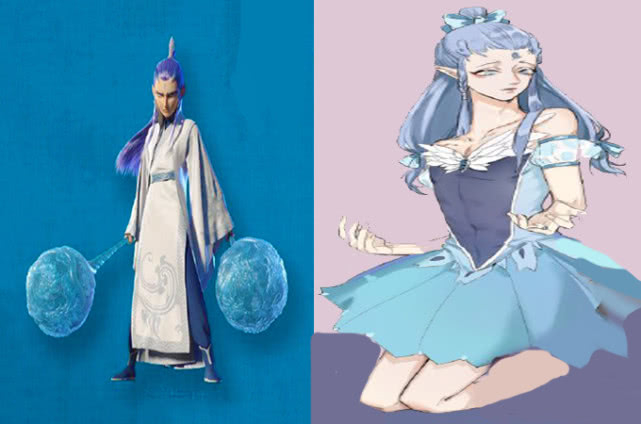 哪吒魔童降世:哪吒和敖丙变成女性,敖丙绝世佳人,哪吒秒变大妈