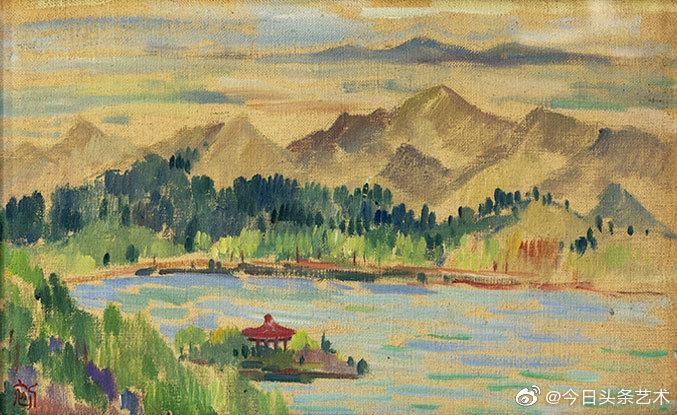 印象派风景油画《山南之野》 – 大盆图社