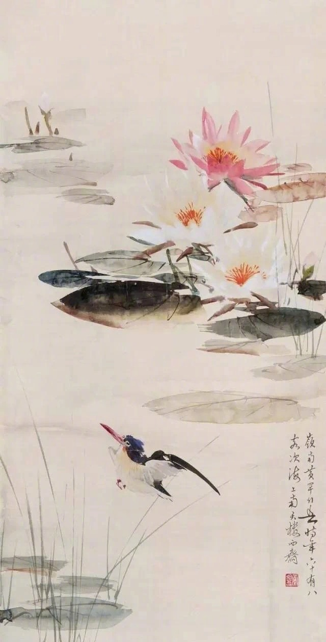黄幻吾笔下的荷,栩栩如生|黄幻吾|黄幻|笔下