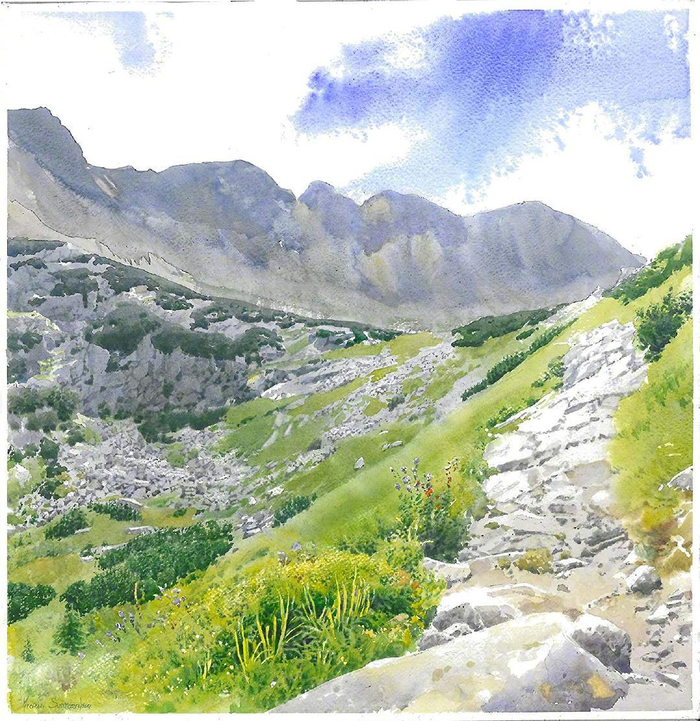 水彩画印象14F8号