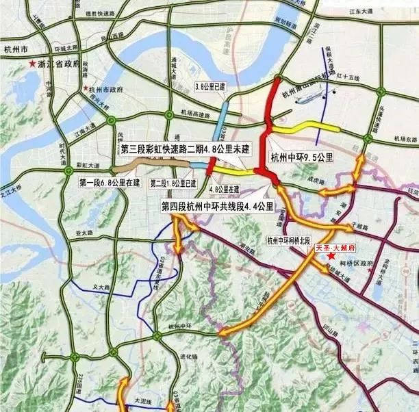 杭州中环绍兴段升级!最新高架改建规划出炉!