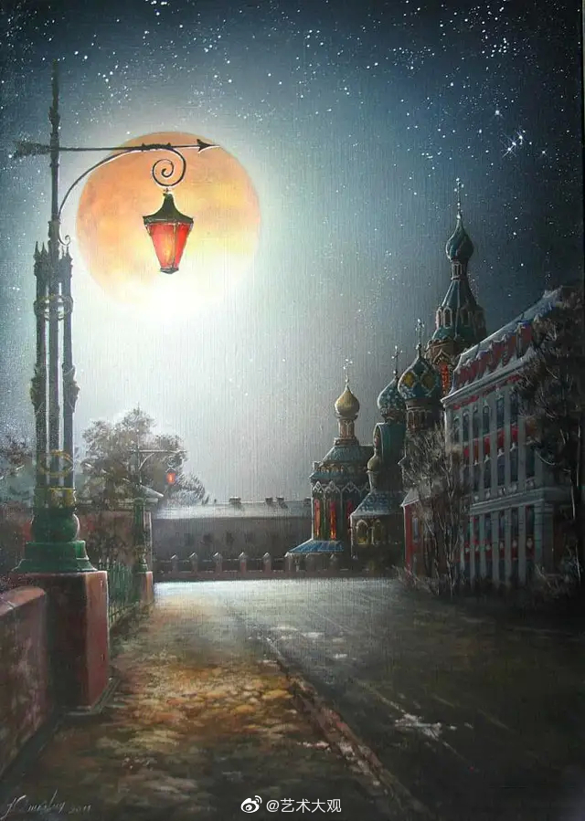 白俄罗斯画家维克多·尤什克维奇写实风景油画-2