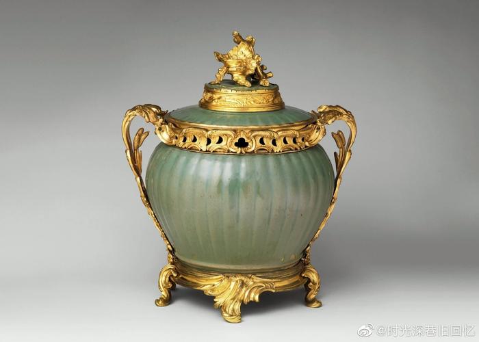 1，18世纪中国带盖香炉法国铜鎏金镶接莱斯特曼夫妇旧藏