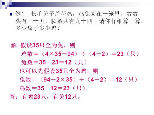 30个小学数学应用题题型 , 应用题解题思路及方法大全