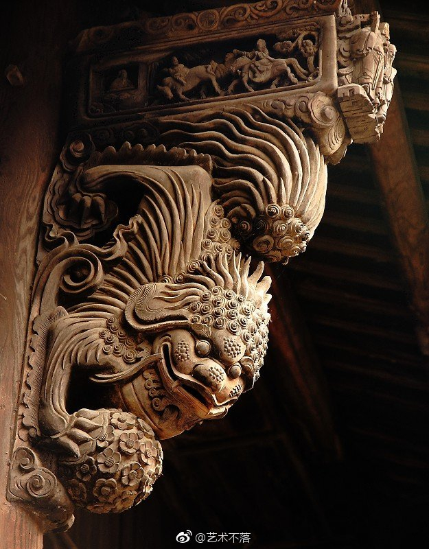中国古建筑--木雕牛腿