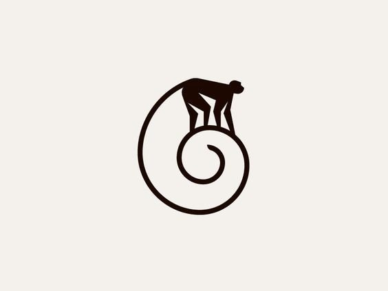 猴子元素logo设计