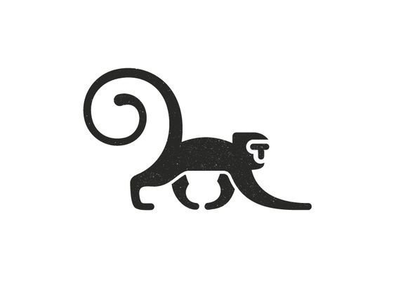 猴子元素logo设计