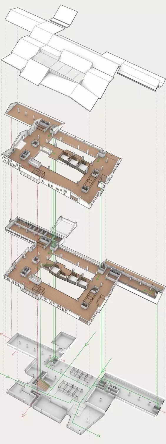 建筑内部流线分析图图片