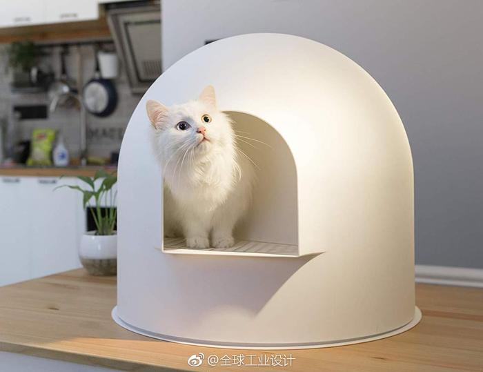 Pidan Snow雪屋猫砂盆,超大球形结构,宽敞弧形空间 Pidan Snow雪屋猫砂盆,超大球形结构,宽敞弧形空间