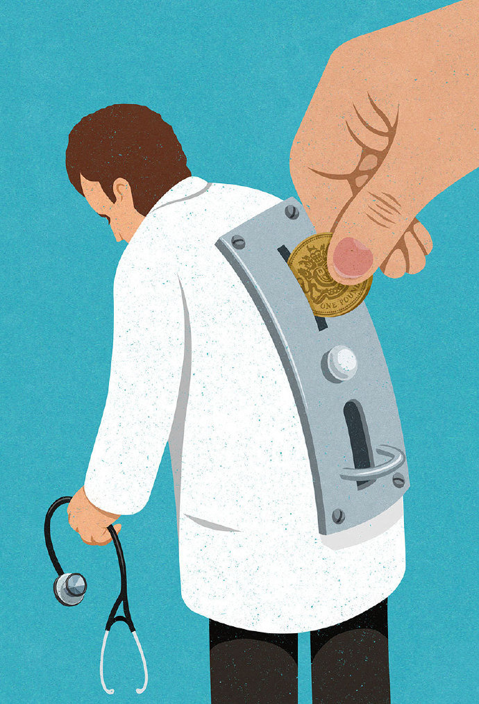 现代社会的讽刺漫画，英国插画家John Holcroft_新浪新闻