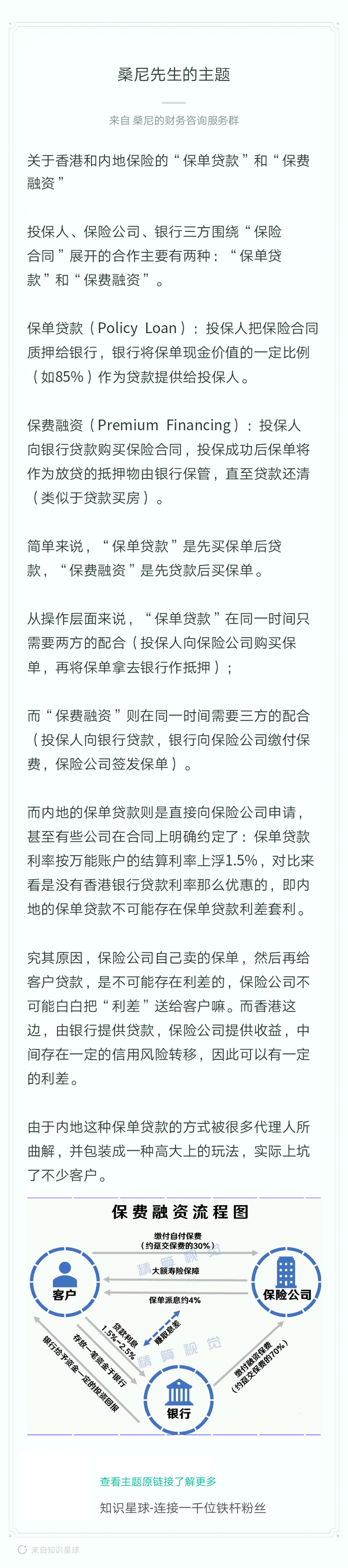 关于香港和内地保险的“保单贷款”和“保费融资”_财经头条