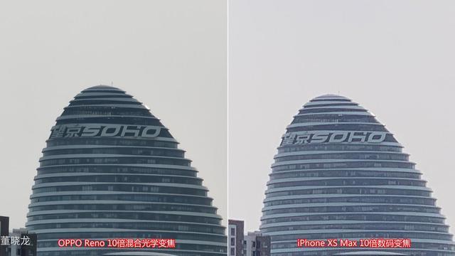 对比XS Max 10倍数码变焦