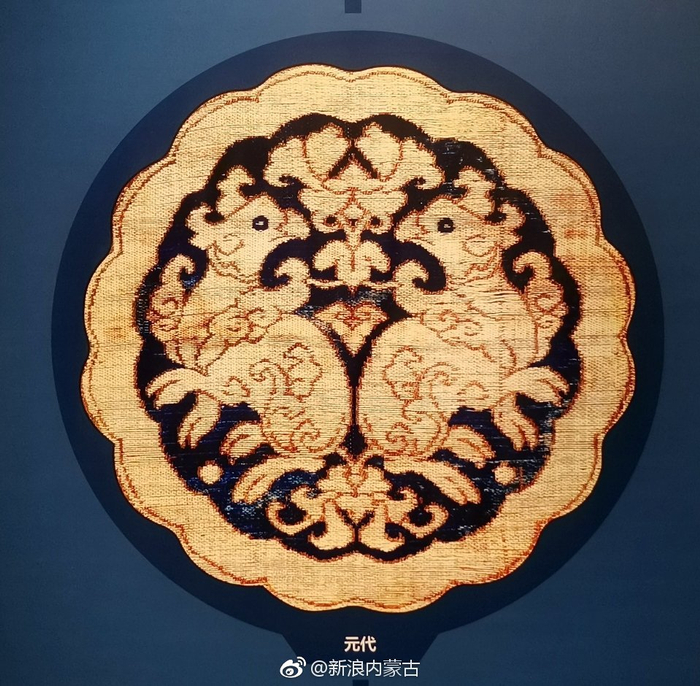 蒙元丝织品图案