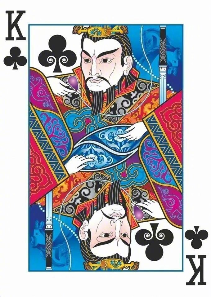 以中国古代的经典历史人物制作的扑克牌 | Joanne Lin(J 红脸·关公;_新浪新闻