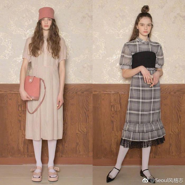 韩国少女品牌Sinoon 19 SS Collection ，甜甜的复古少女风