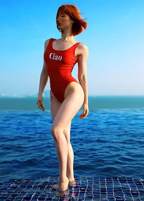 性感的马甲线羡煞旁人。