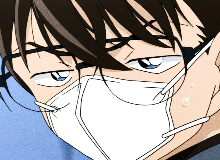 自截动漫头像:戴口罩的柯南君