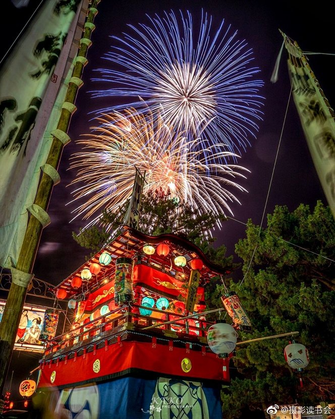 烟花与神桥的祭典︰大淀祇园祭、七夕切子灯笼祭、夏季手力火祭 by摄
