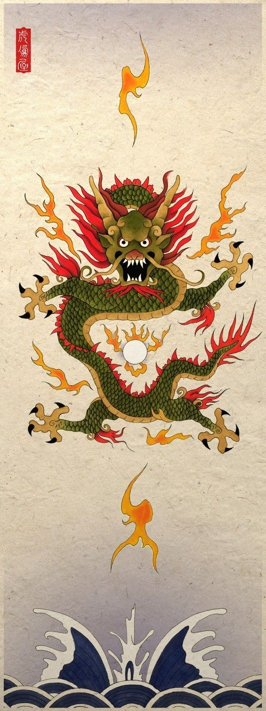 传统龙绘画