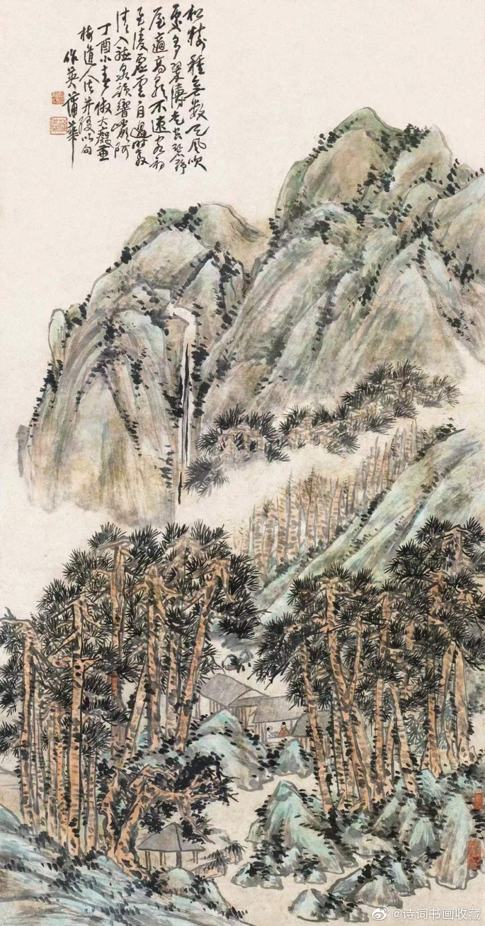 蒲华山水作品欣赏