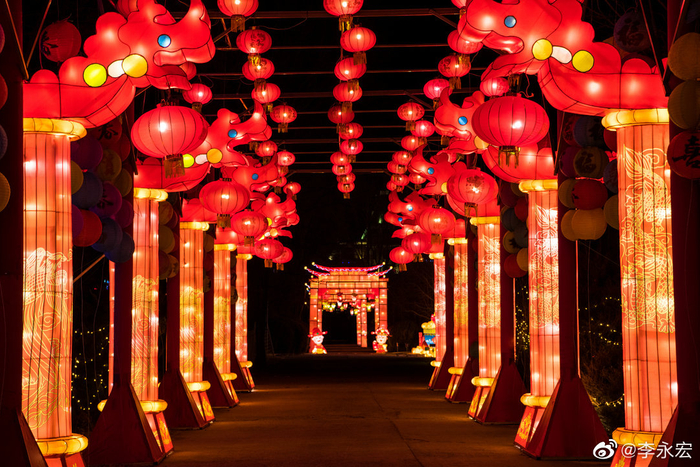 新春灯会这一传统习俗传承至今,在年味渐浓的夜色里