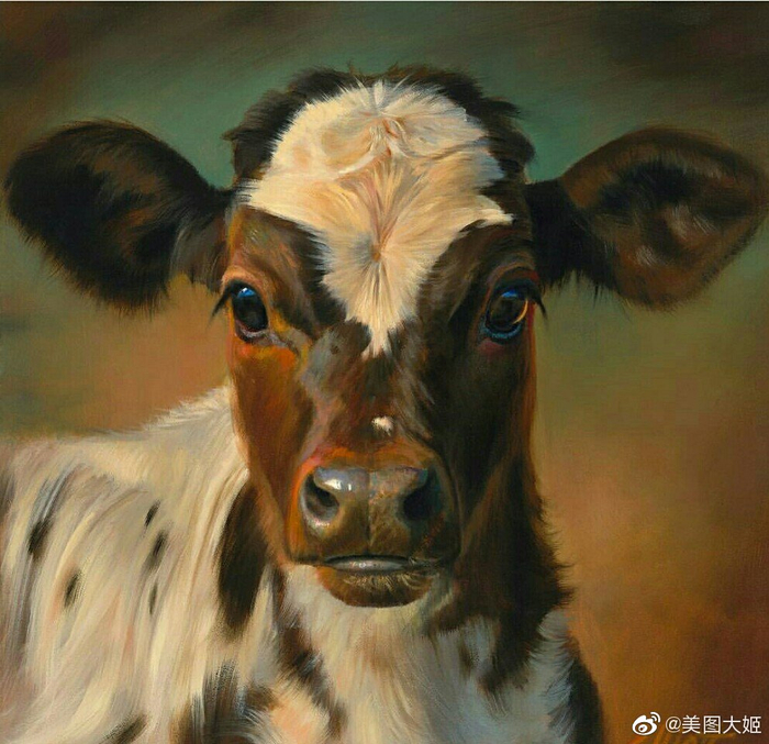 肉質画【牛】油彩画 油画牛素材-油画牛图片-油画牛设计模板-昵图网