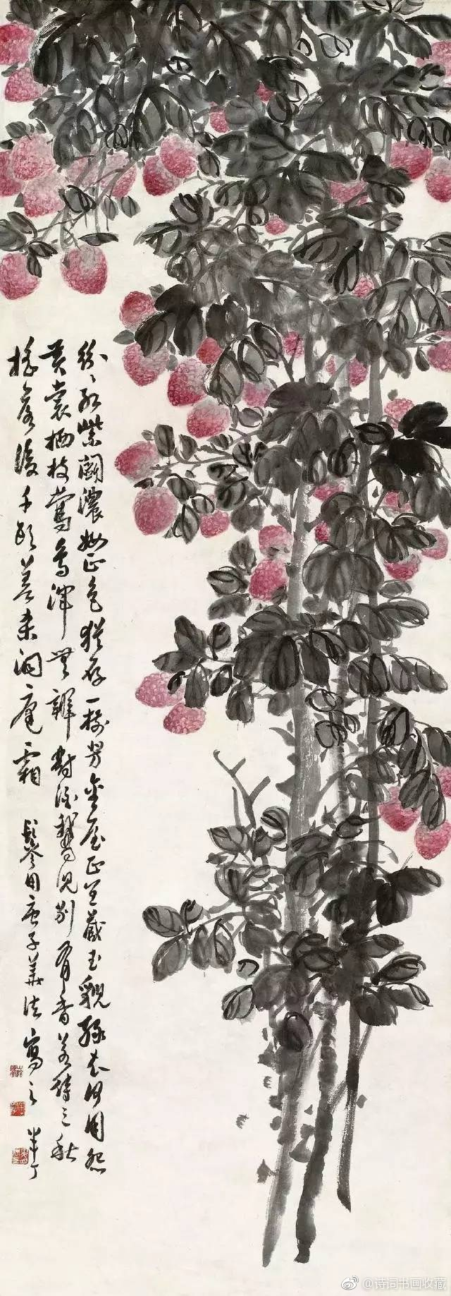 半丁老人国画作品欣赏|吴昌硕|花卉|陈半丁