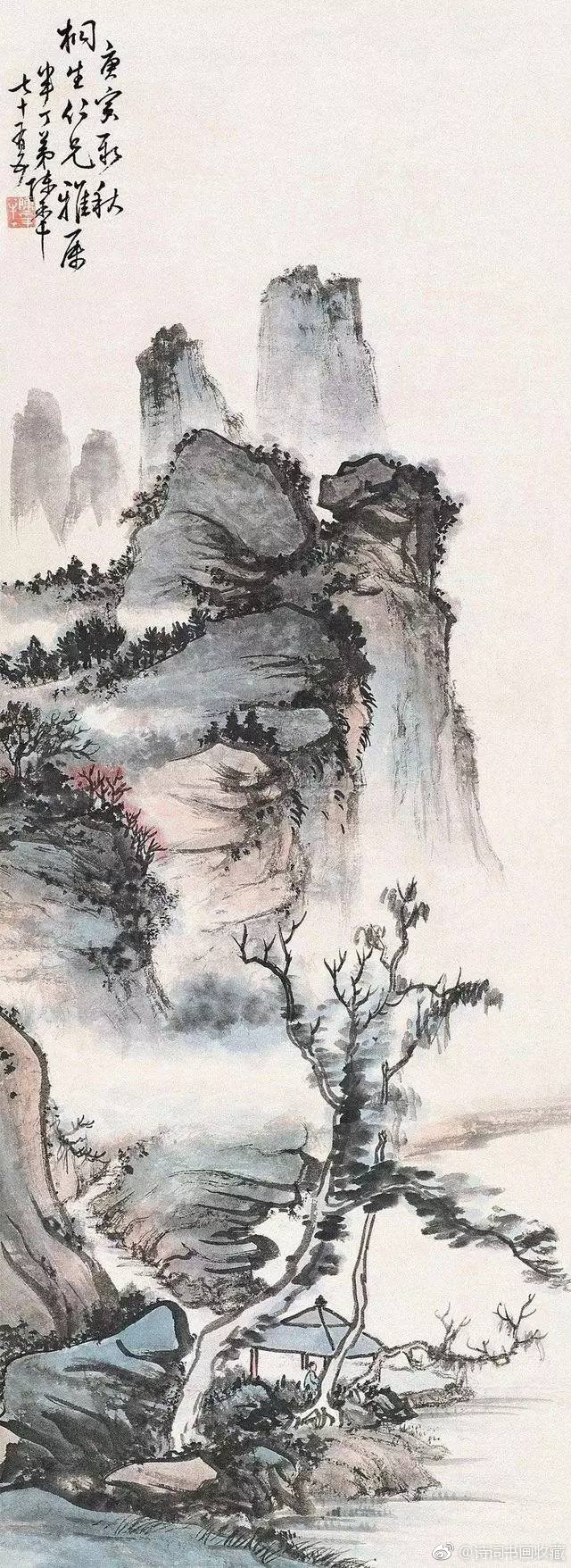 半丁老人国画作品欣赏|吴昌硕|花卉|陈半丁