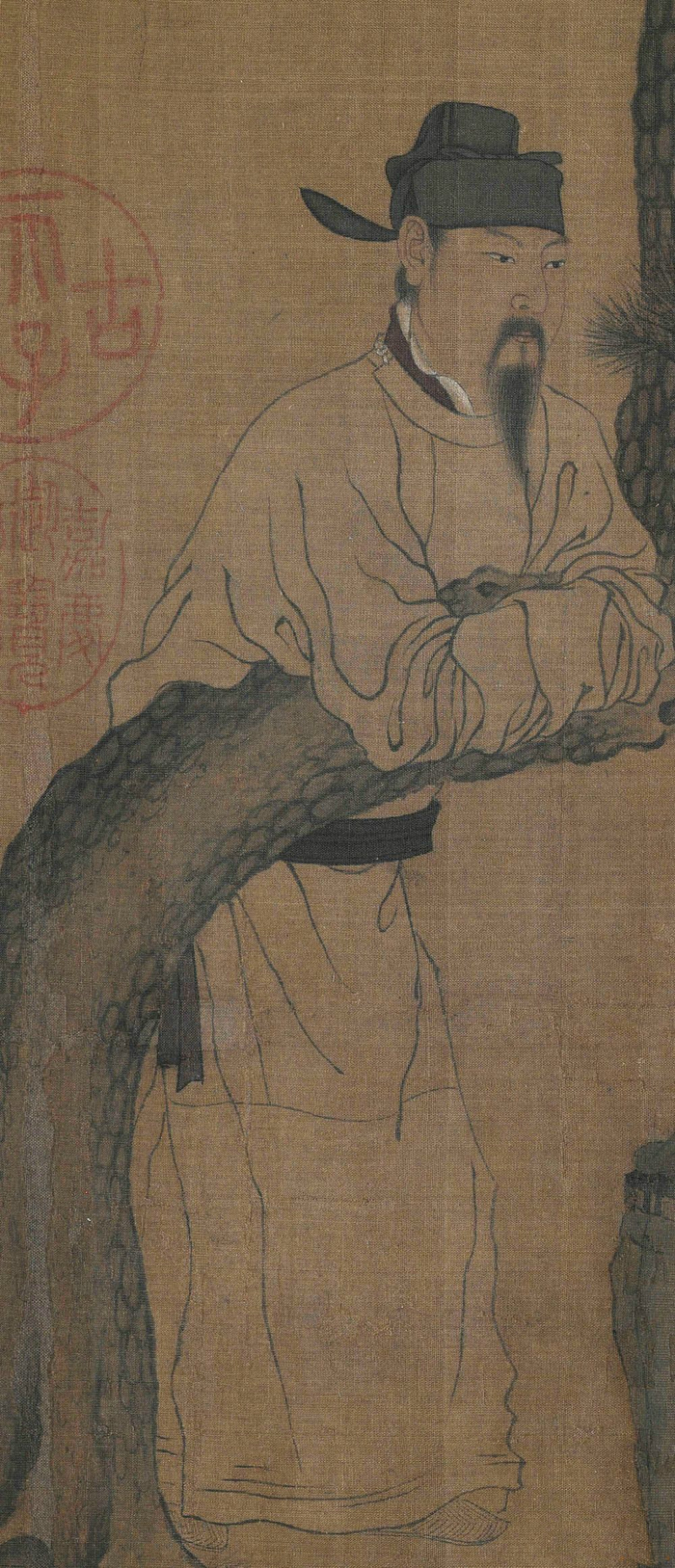 《文苑图》又名《琉璃堂人物图》为五代时周文矩所作.设色,绢本